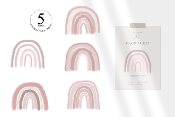 5 Watercolor Pink Rainbow Clipart Review