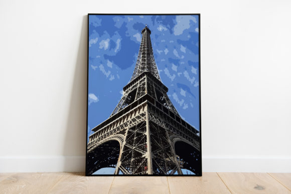 Eiffel Tower France Watercolor Illustrations