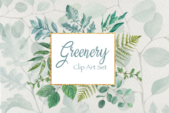 Greenery Watercolor Clip Art Set Review