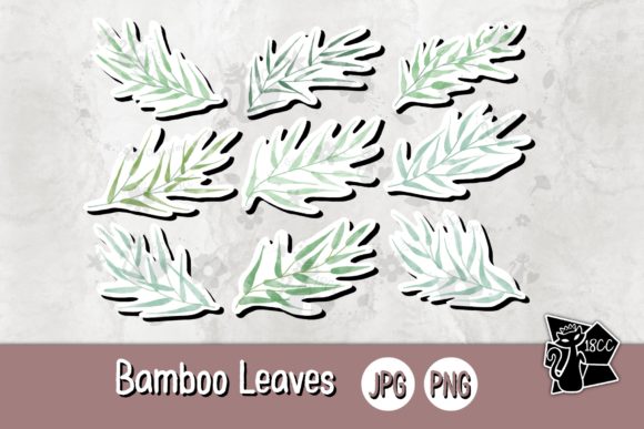 Watercolor Bamboo Leaves Clipart Sticker Review