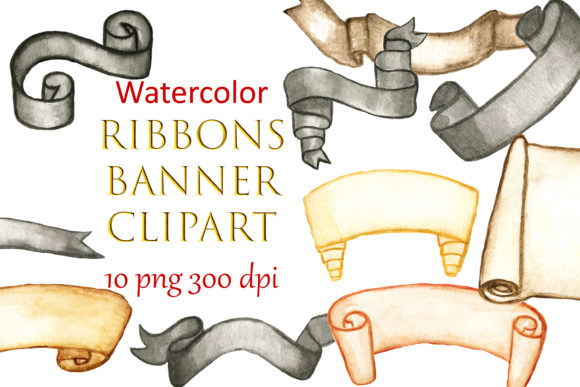 Watercolor Ribbons Banner: Illustrations Review