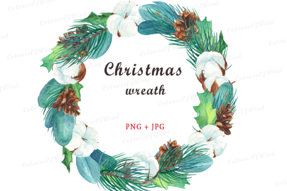 Watercolor Xmas Wreath Clipart: A Designer Review